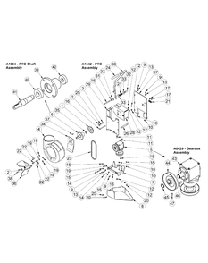 Part Location Diagram of PC-B0643 MTD Rt Pto Arm